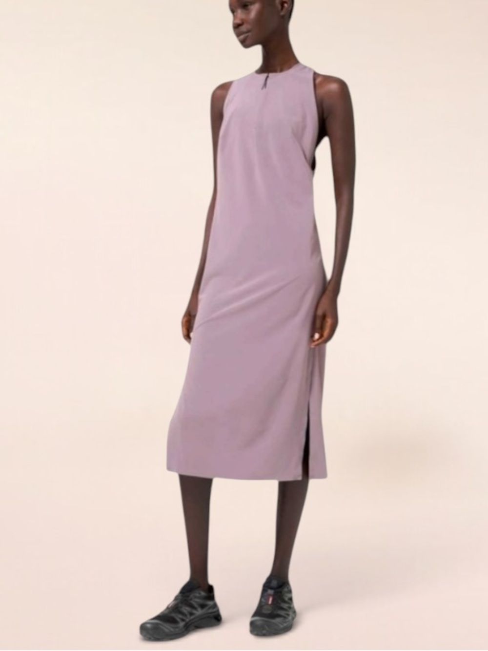 LULULEMON LAHAR ON THE MOVE DRESS SIZE MEDIUM